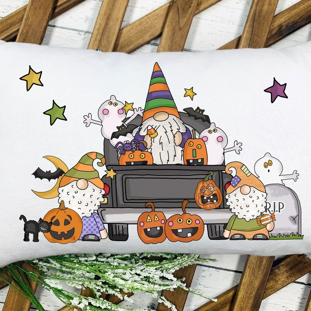 FALL and Halloween - Gnome Theme Pillow Case set of 2. - Picture 8 of 9